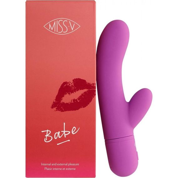 Вібратор-кролик Babe Pretty Violet Miss V, фіолетовий Sex Aura