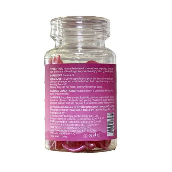 Капсули для відновлення волосся Sevich Batana Oil (рожеві), 30 шт | Зображення 1