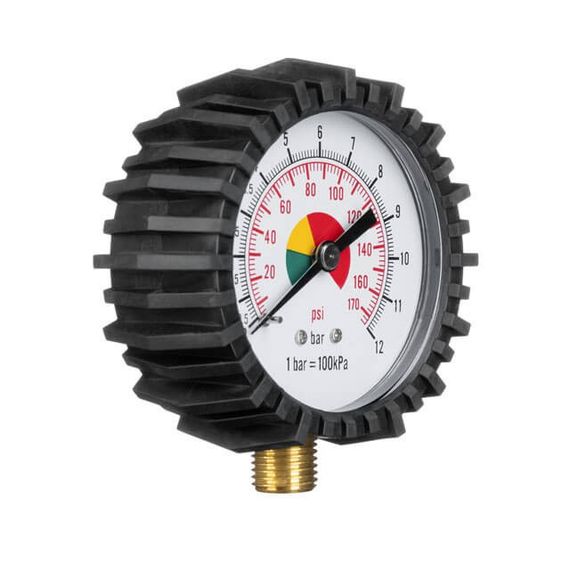 Манометр до пістолета для підкачування з гумовим покриттям INTERTOOL PT-05021 | Зображення 2