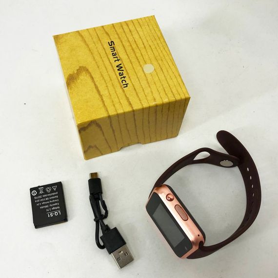 Смарт-годинник Smart Watch A1 розумний електронний зі слотом під sim-карту + карту пам'яті micro-sd. IN-377 Колір: золотий | Зображення 3