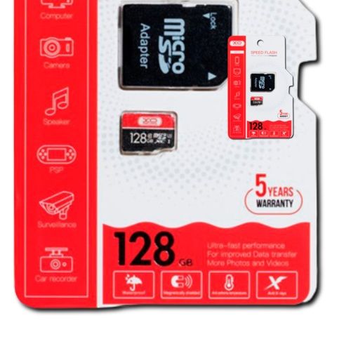 Карта пам'яті XO High Level microSD 128GB Class 10 з адаптером SD (MAW-44126_754)