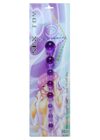 Анальні намиста Jelly Anal Beads PURPLE, BS6700085 Sex Aura