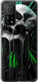 Чехол на Xiaomi Mi 10T Pro Череп-часы "4100u-2679-17620"