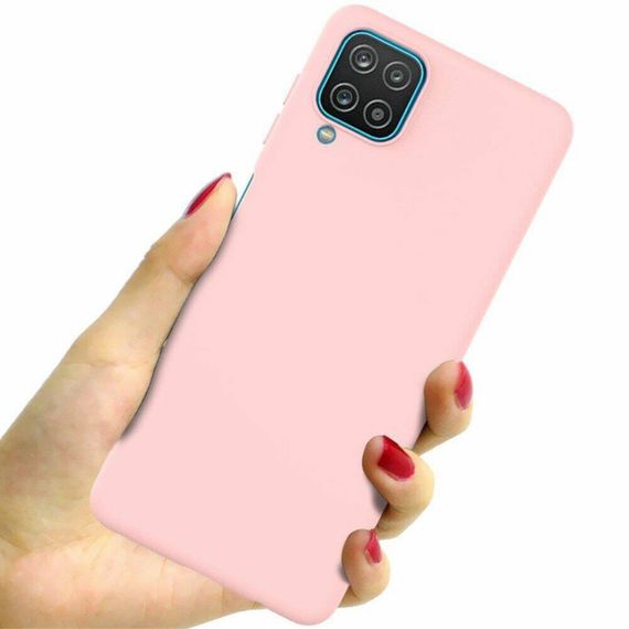 Чохол Candy Silicone для Samsung Galaxy A12 колір Рожевий | Зображення 1