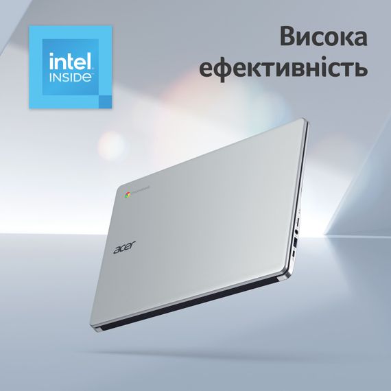 Ноутбук Acer Chromebook CB315-4HT 15' FHD IPS Touch, Intel P N6000, 8GB, F128GB, UMA, ChromeOS, сріблястий (NX.KBAEU.002) | Зображення 2