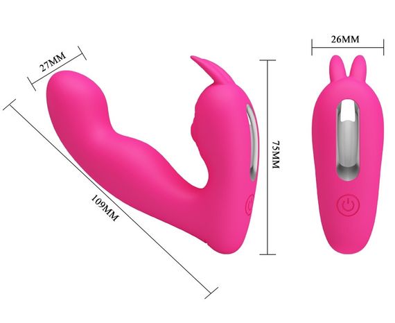 Мультифункціональний вібростимулятор на пульті управління Pretty Love Josephine Magenta, BI-014843W-1 Sex Aura | Зображення 5