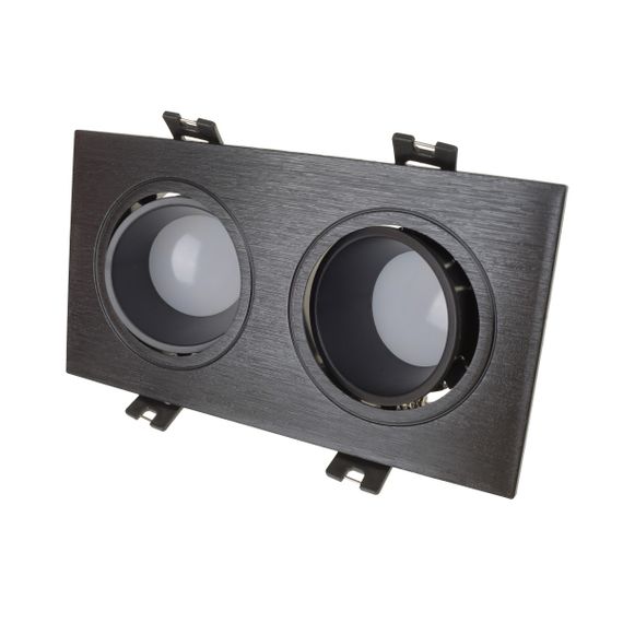 Светильник точечный HDL-DT 95/2 GU5.3 BK MR16 | Зображення 1