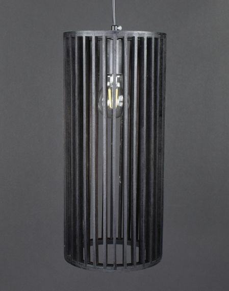 Люстра підвісна на 1 лампочку 27825 Чорний 45-200х18х18 см. | Зображення 3