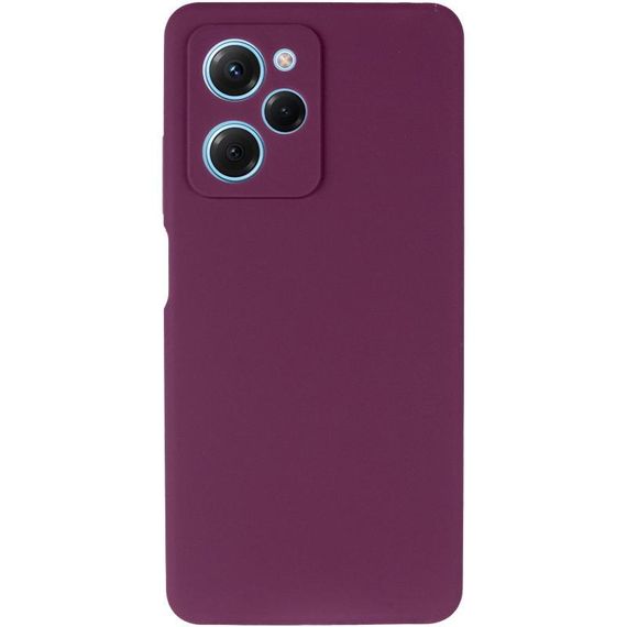 Чохол Silicone Cover Lakshmi Full Camera (AA) для Xiaomi Poco X5 Pro 5G Бордовий / Marsala | Зображення 1