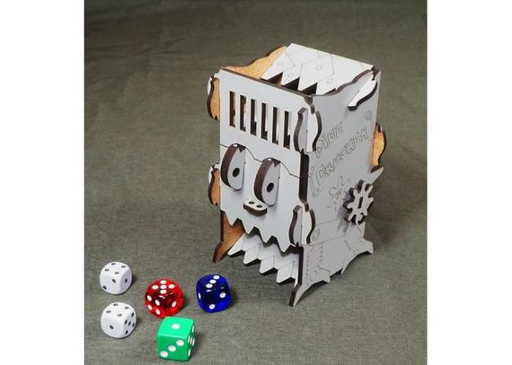 Вежа для кубиків "Нищівник кубиків" механічна (Mechanical Dice Tower: Dice Crusher) (сірий)