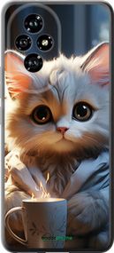 Чохол на Huawei Honor 200 Білий кіт "5646u-3731-2448"