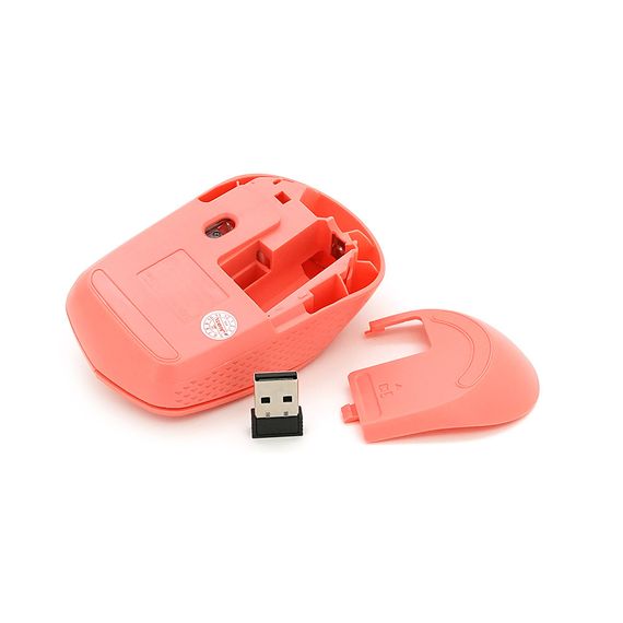 Миша бездротова JEDEL W690, 1000DPI, 2.4 GHz, 2xAA. 100x60x31 мм. Pink. Box | Зображення 3