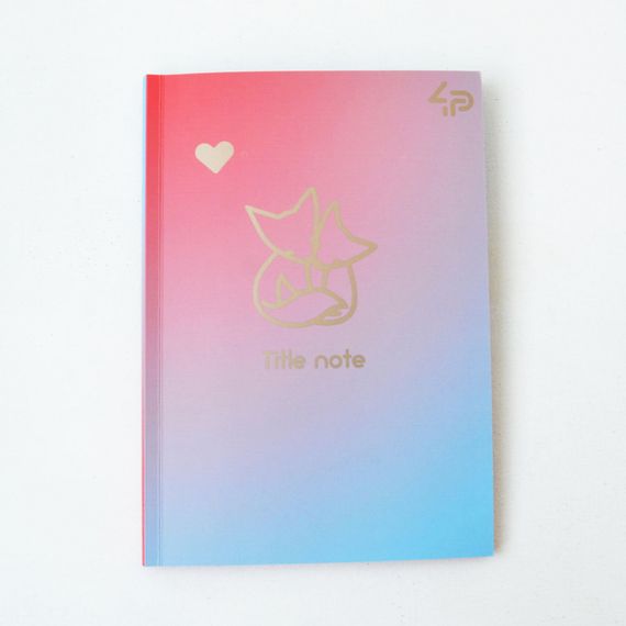 Блокнот 4Profi "Gradient Title note" fox 64 арк. формат B6 901746