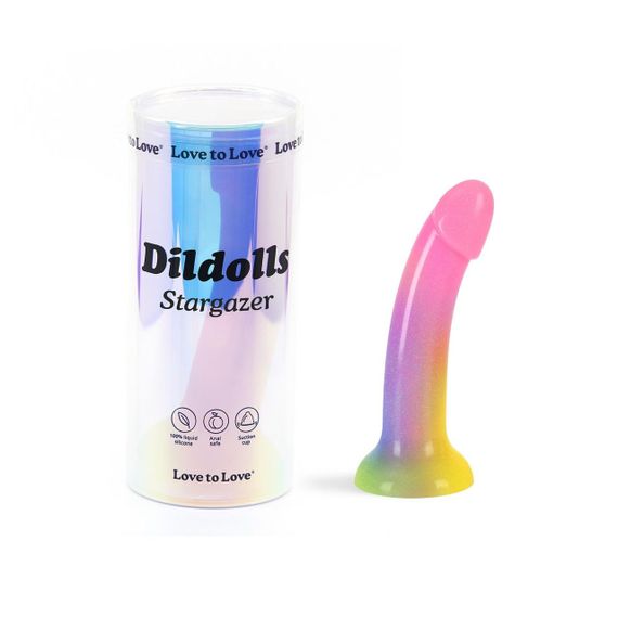 Дилдо з градієнтом та блискітками Love To Love Dildolls — Stargazer, ультрам’який Sex Aura | Зображення 4