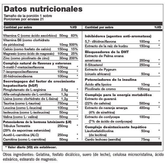 Комплексный тестостероновый препарат Universal Nutrition Animal M-Stak 21 packs | Зображення 1