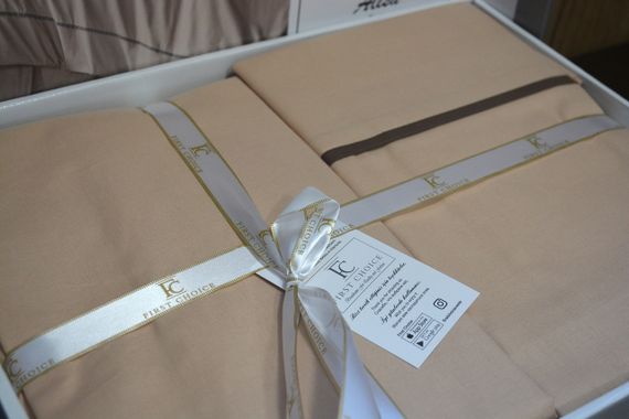 Постільна білизна First Choice Ranforce Deluxe 200 х 220 см Alisa Ekru | Зображення 4