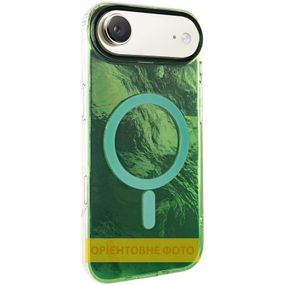 Чохол TPU Shiny Mountain (MagFit) для Apple iPhone 17 Air (6.6") Green / Blue Green