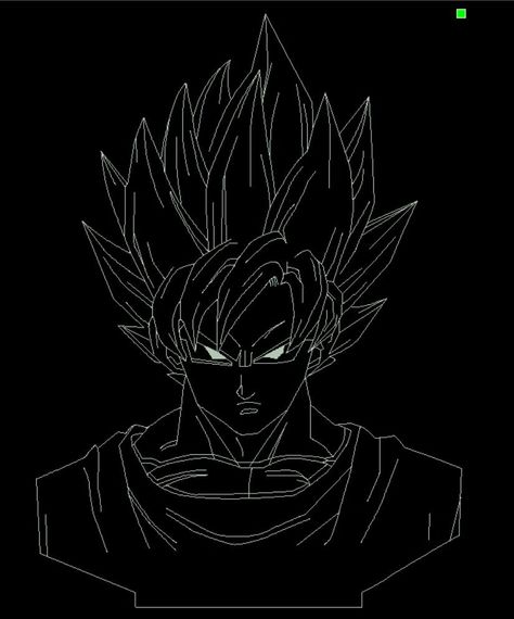 Акриловий світильник-нічник Сон Ґоку білий tty-n000447