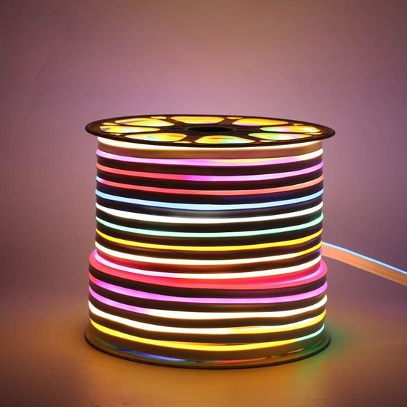 Світлодіодний неон PROLUM™ 10x20, IP68, 12V, Series "FT", RGB Pixel Full Color, PRO