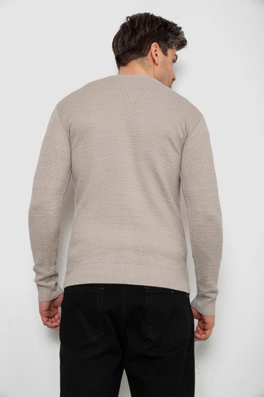 Кофта чоловіча на ґудзиках, колір бежевий, 238R1055 | Зображення 3