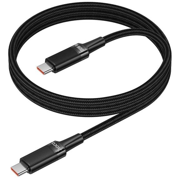 Дата кабель Hoco U153 Extreme Type-C to Type-C 100W (1.2m) Black | Зображення 2