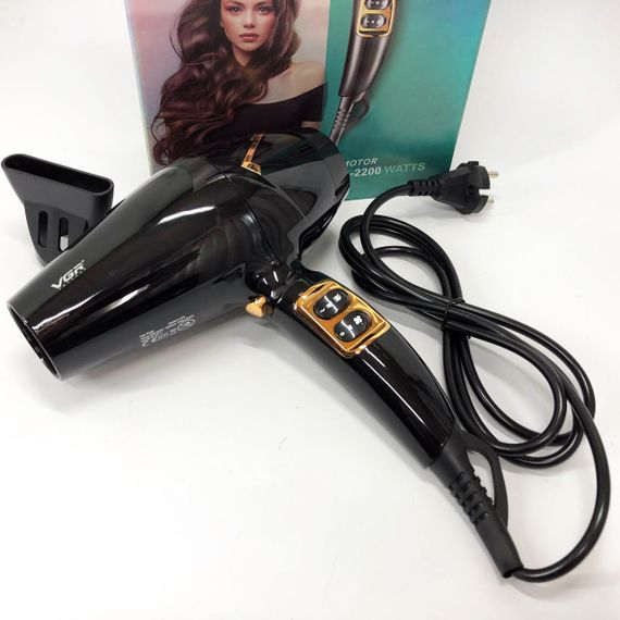 Потужний фен гребінець VGR V-423, Малошумний фен для укладання волосся, Супер FM-788 потужний фен | Зображення 4