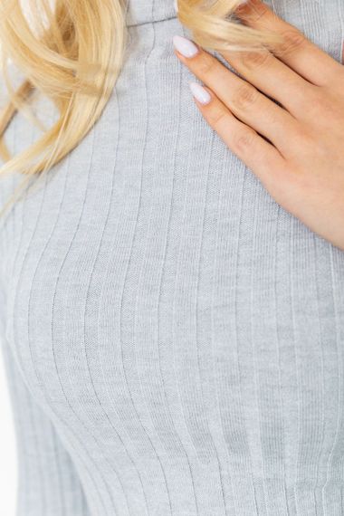 Гольф жіночий базовий, колір світло-сірий, 204R040 | Зображення 4