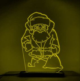 Акриловый светильник-ночник Святой Николай желтый tty-n000019