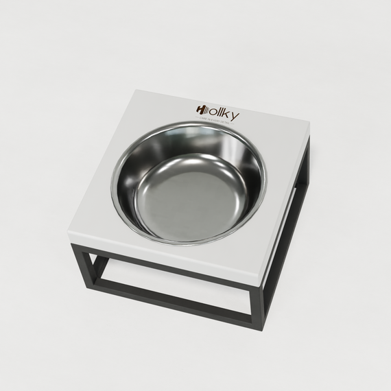 Миска на подставке для кошек и маленьких собак Hollky Base Solo S (1 × 0,45 л) Solo S-18187-GRWH | Зображення 8
