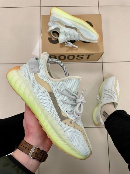 Кросівки Adidas Yeesy Boost 350 V2 (blue / green) | Зображення 5