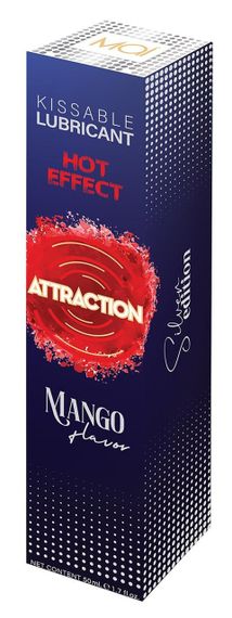 Оральний лубрикант на водній основі з зігріваючим ефектом та ароматом манго Mai - Attraction Kissable Lubrikant Hot Effect  Mango, | Зображення 2