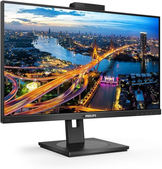 Монитор Philips 242B1 / 24" (1920x1200) IPS / 1x HDMI, 1x DP, 1x DVI, 1x VGA, 4x USB 3.0, 1x USB Type-B, 2x Audio / 2x 2W / VESA 100x100 / Pivot б/у | Зображення 2