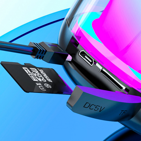 Бездротовий Bluetooth-динамік SV з підсвічуванням 80*80*62mm (sv2282) | Зображення 3