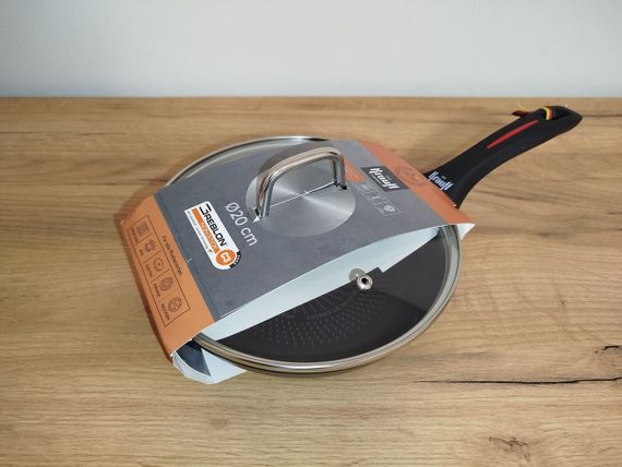 Сковорода антипригарна з кришкою Krauff Smart Fry 20 см 88-222-113 алюмінієва для всіх плит | Зображення 5