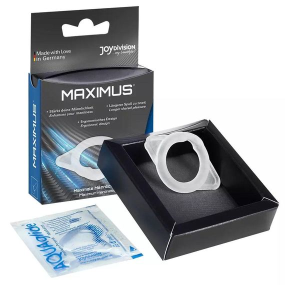Ерекційне кільце Joy Division Maximus S прозоре, 1.7 см Sex Aura | Зображення 3