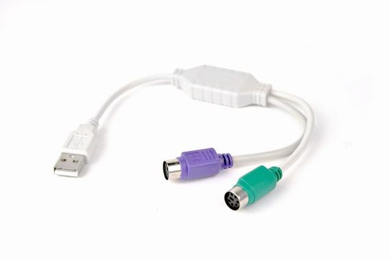 Перехідник Cablexpert UAPS12, USB А-папа/2х PS/2, 30 см кабель | Зображення 1