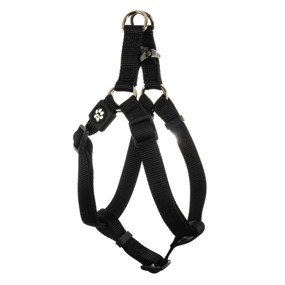 Шлея GimDog для собак Harlem X чорна нейлон 53-77 см/20 мм