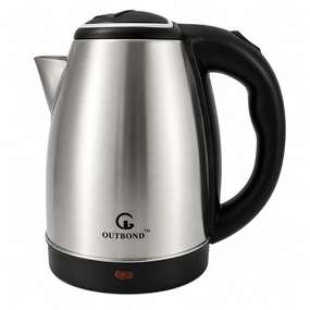Электрочайник OUTBOND OB-2001 1850 Вт / Электрочайник из нержавеющей стали на 2 л / Дисковый электрический чайник