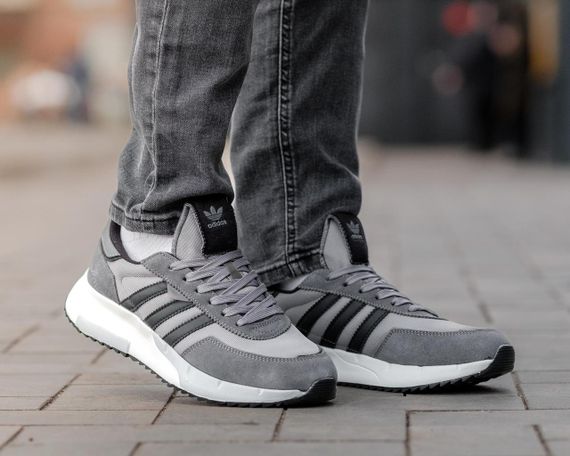 Adidas Retropy F2 Dark Grey адідас ретропі ф2 темно сірі адіки кроссовки адидас ретропи | Зображення 3