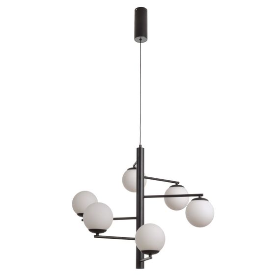 Люстра молекула подвесная LED 48W WW BK (BL-836S/6)