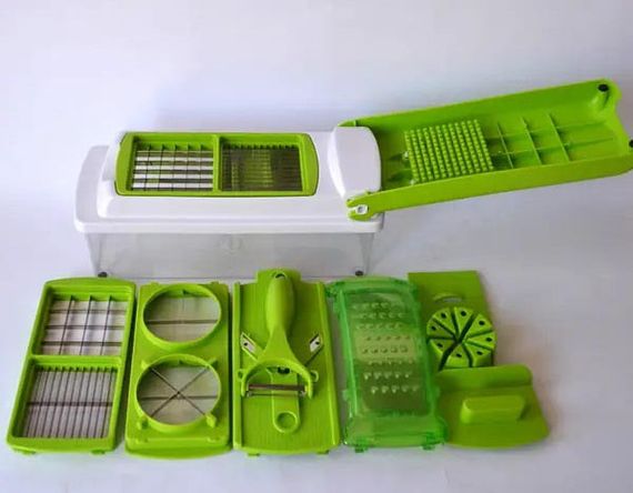 Мультислайсер Nicer Dicer Plus овочерізка механічна терка з насадкою для дрібних кубиків - 8828 | Зображення 5