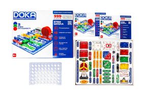 Конструктор електронний D70708 ШКОЛА "999+ СХЕМ" DOKA