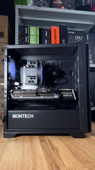 Збірка під замовлення: ігровий ПК Montech Air 100 ARGB Tower / AMD Ryzen 5 8400F (6 (12) ядер по 4.2 - 4.7 GHz) / 32 GB DDR5 / 1000 GB SSD M.2 / AMD Radeon RX 6800, 16 GB GDDR6, 256-bit / 750W б/в | Зображення 7