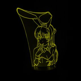 Акриловый светильник-ночник Маи Сакурадзима желтый tty-n001671