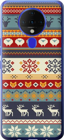 Чехол на Tecno Spark 6 KE7 Рождественский орнамент "3303u-2418-17620"
