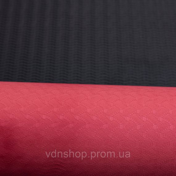 Килимок для йоги нековзкий 173×58 см Червоний HP-42-10R | Зображення 4