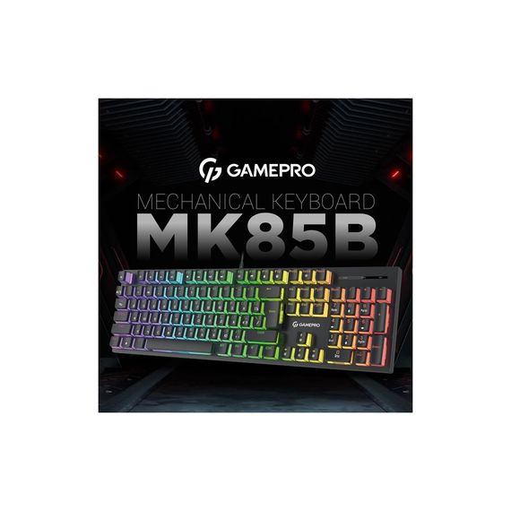 Клавіатура GamePro MK85B Blue Switch RGB USB Black (MK85B) | Зображення 2