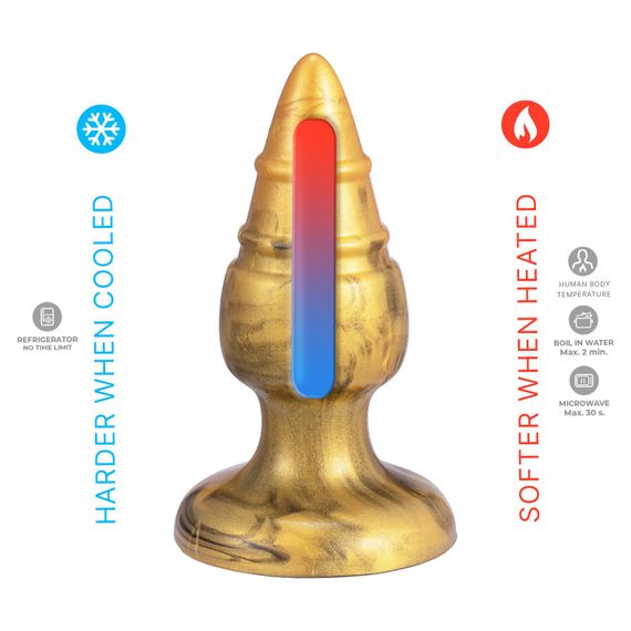 Анальна пробка SilexD Fantasy - Goldy M Plug | Зображення 2
