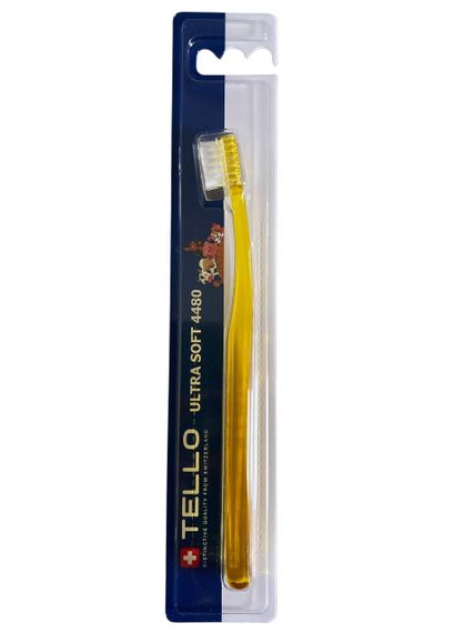 Дитяча зубна щітка Tello Junior 4480 Ultra Soft (від 5 до 10 років), жовта