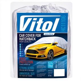 Тент автом HC11106 2XL Hatchback сірий Polyester 432х165х125 к.з/мв.дв